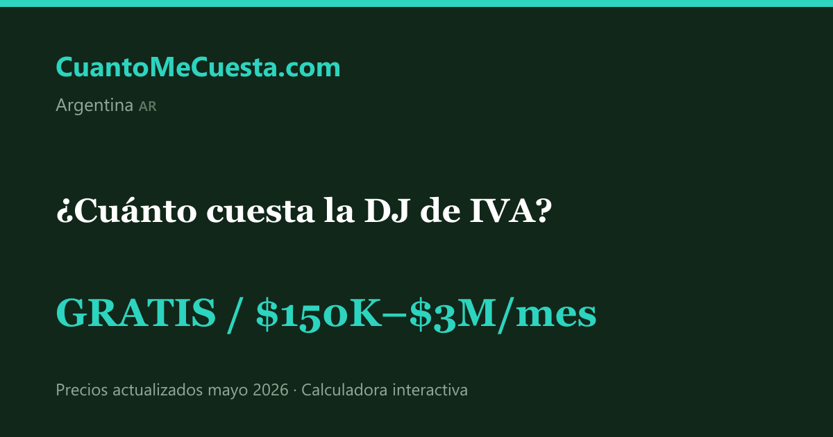 ¿Cuánto cuesta presentar la declaración jurada de IVA en Argentina? 2026